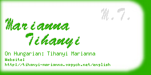 marianna tihanyi business card